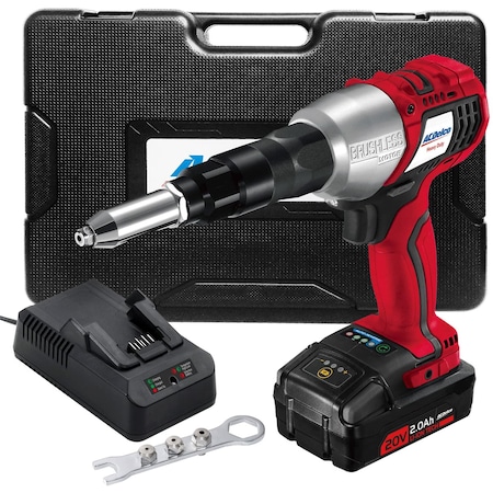 Acdelco P20 series Li-ion 20V BRUSHLESS Rivet Tool w/ ETC (1 Battery) ARV20102B-M